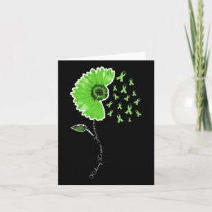 Carte Maladie du rein Guerrier du ruban vert Tournesol m