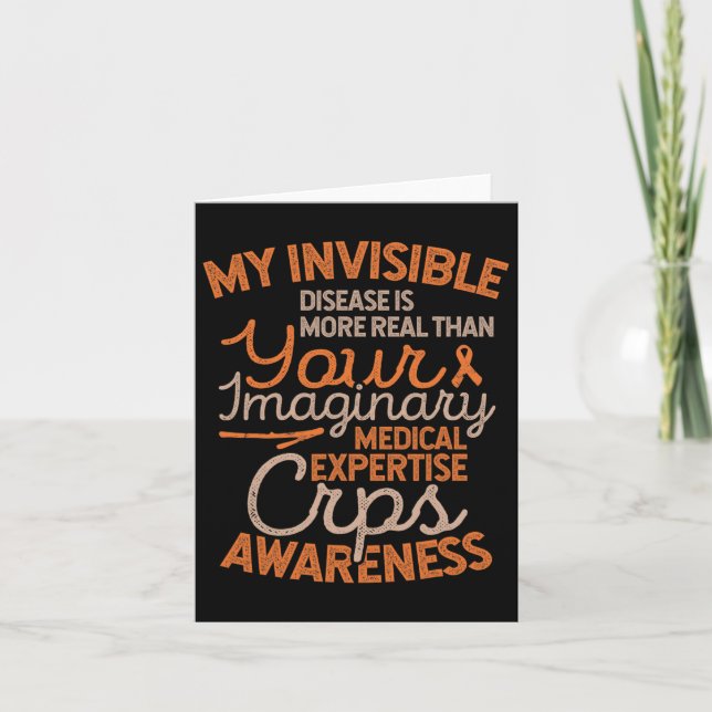 Carte Maladie Invisible Sensibilisation aux Crps Rsd (Devant)