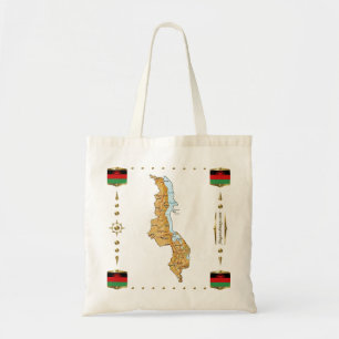 Carte Malawi + Sac à drapeaux