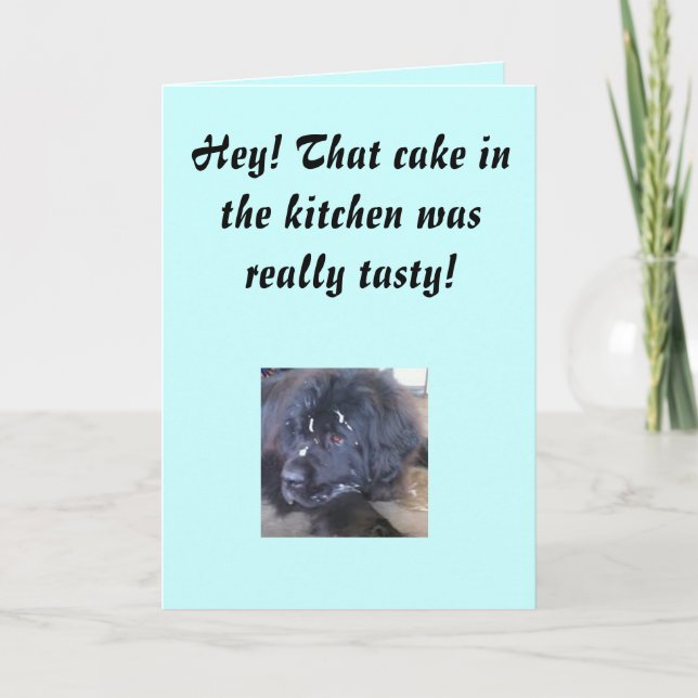 Carte Malentendu sur le gâteau d'anniversaire (Devant)