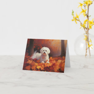 Carte Maltais en automne Feuilles automne Inspiration