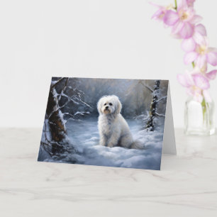 Carte Maltais Laisser Neige Noël
