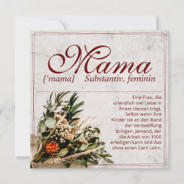 Carte Mama - einfach unersetzlich - Bouquet