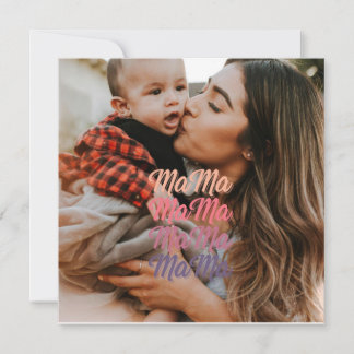 Carte Mama Fête des Mères Photo Personnalisée