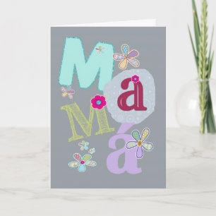 Carte mamá, le jour de mère heureux dans l'Espagnol