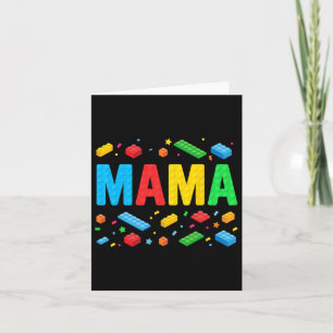 Carte Mama Maître Constructeur Bâtiment Briques Blocs Dr