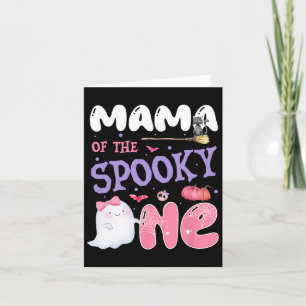 Carte Mama Of The Éffrayant One 1st Birthday Halloween P