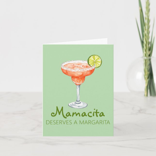 Carte Mamacita Mérite une Marg de fraise Margarita (Devant)