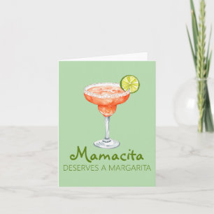 Carte Mamacita Mérite une Marg de fraise Margarita