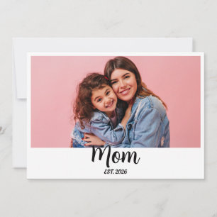 Carte Maman a établi le scénario photo du premier jour d