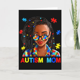 Carte Maman Afro-Américaine Noire Autisme Afro Sensibili