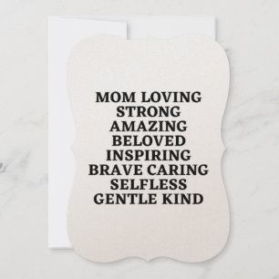 Carte Maman aimer forte Extraordinaire bien-aimée Inspir