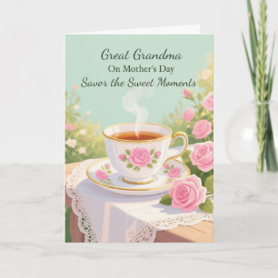 Carte Maman arrière-grand-mère Jour de la fête des mères