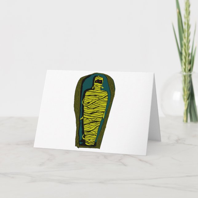 Carte Maman aux yeux rouges à l'intérieur du Sarcophage  (Devant)