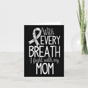 Carte Maman Cancer du poumon Sensibilisation T Chemise F