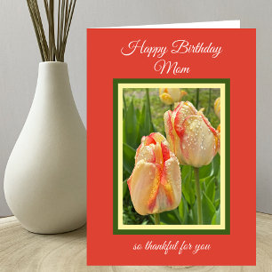 Carte Maman Christian Tulips d'anniversaire pour maman c