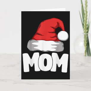 Carte Maman Christmas Santa tenue de famille appariée