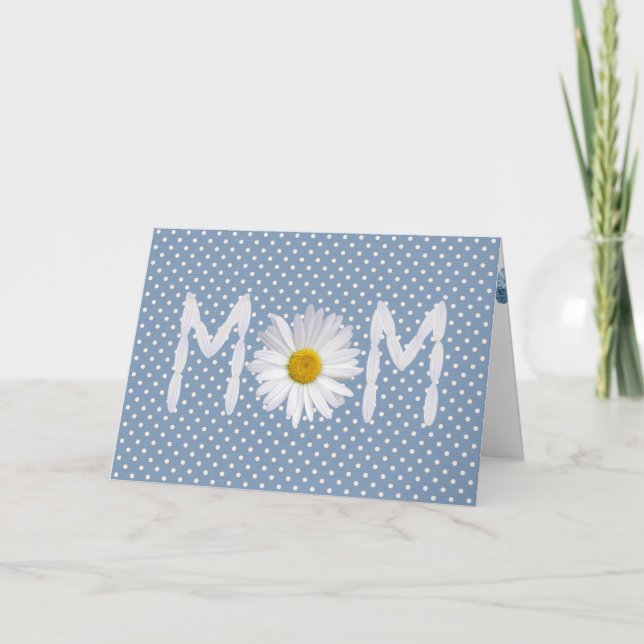 Carte Maman Daisy en pois (Devant)