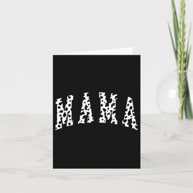 Carte Maman Dalmatien Motif Maman Drôle Bonne Fête des M (Devant)