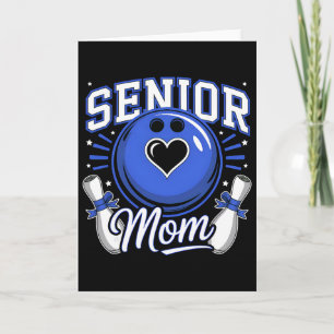 Carte Maman de bowling senior 2026 diplômée drôle Maman
