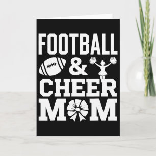 Carte Maman de cheerleading de football américain Cheer