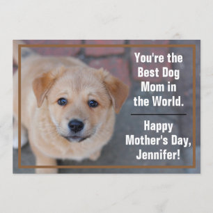 Carte Maman de chien Fête des mères
