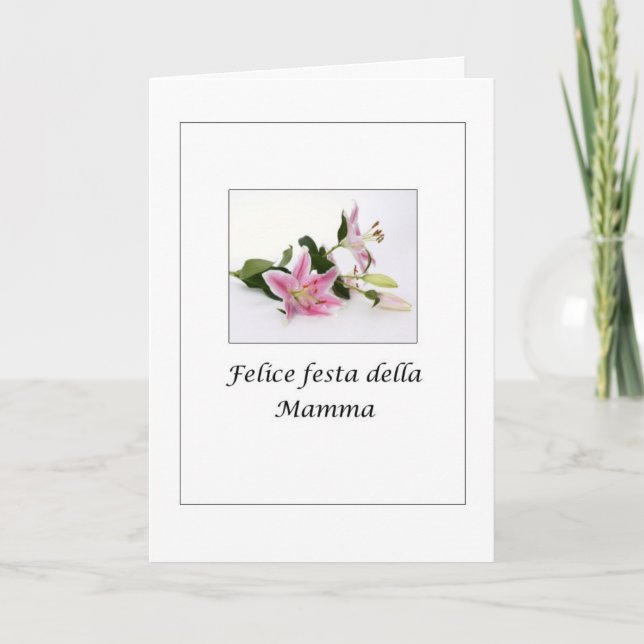 Carte Maman de della de festa de Felice d'Italien - (Devant)