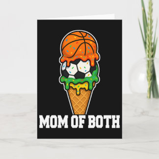 Carte Maman de footballeur Sketll Glace qui coule Jour d