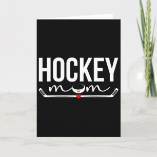 Carte Maman De Hockey D'Un Joueur De Hockey Fière Plaque