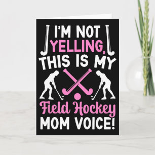 Carte Maman de hockey sur gazon Voix Maman d'un joueur d