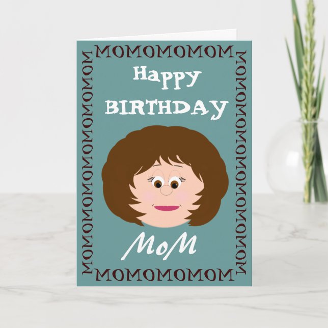 Carte Maman de joyeux anniversaire (fils) (Devant)