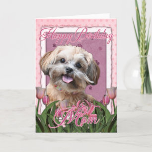 Carte Maman de joyeux anniversaire - ShihPoo - Maggie