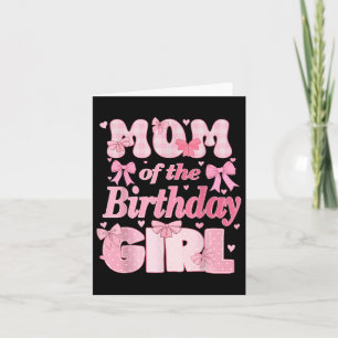 Carte Maman De La Fille Anniversaire Famille Rose Coquet