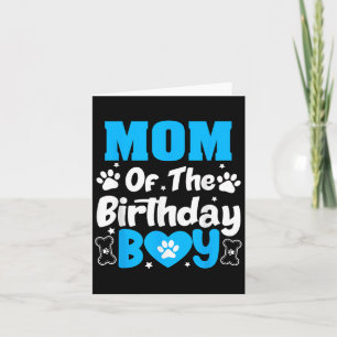 Carte Maman De L'Anniversaire Chien Paw Famille Correspo