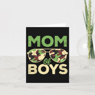 Carte Maman Des Garçons Fête Des Mères Anniversaire Camo
