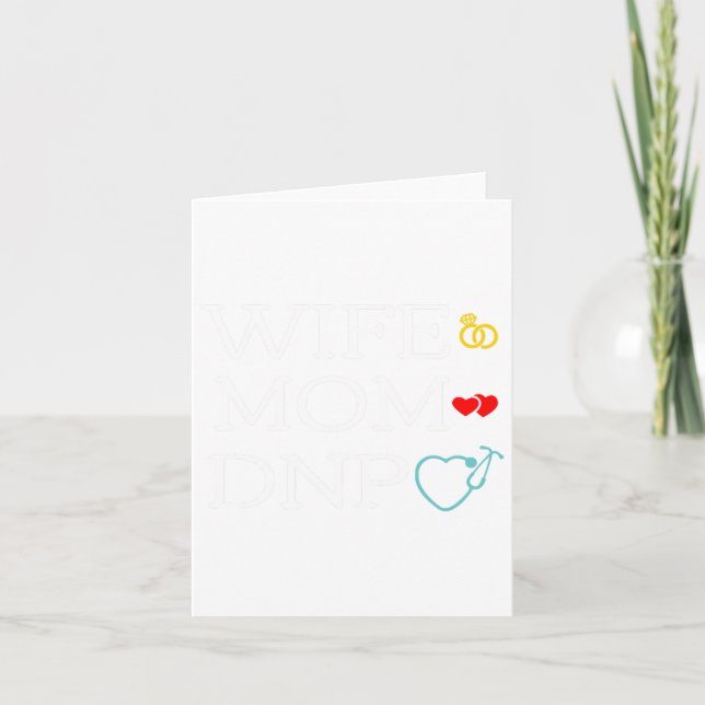 Carte Maman Dnp Mignonne Docteur De Pratique En Infirmiè (Devant)