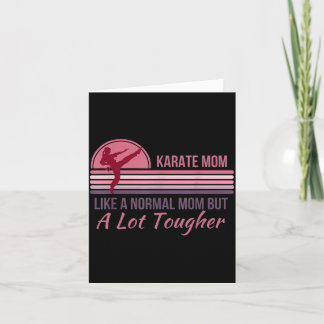 Carte Maman drôle arts martiaux karaté taekwondo kenpo