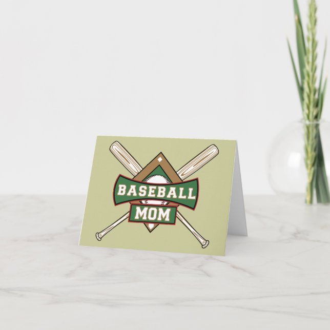 Carte Maman du baseball (Devant)