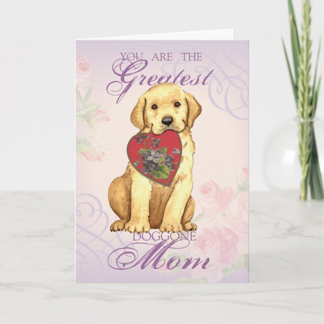 Carte Maman du coeur du laboratoire jaune (Devant)