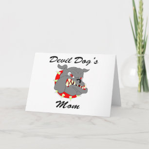 Carte Maman du diable de chien de l'USMC