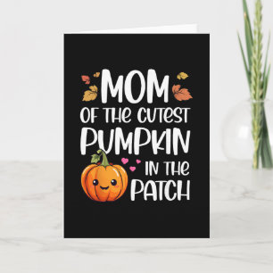Carte Maman du plus mignon citrouille dans le patch Hall