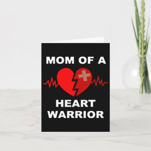 Carte Maman D'Un Guerrier Du Coeur T Chemise Problème Co