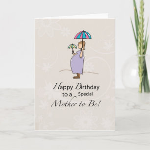 Carte Maman enceinte d'anniversaire