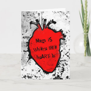 Carte maman est là où est le coeur anatomique