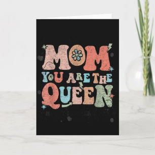 Carte Maman est la reine chemise fille femmes maman heur