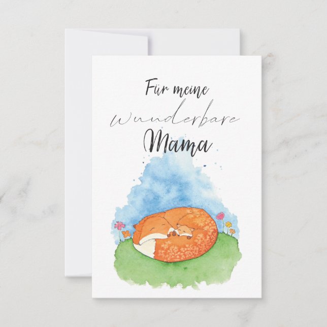 Carte Maman, fête des mères, tu es merveilleuse (Devant)