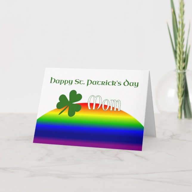 Carte Maman Joyeuse Saint Patrick's Day (Devant)