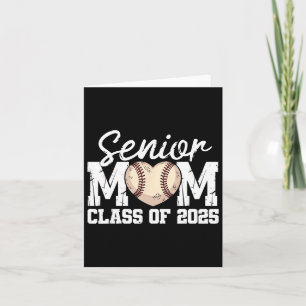 Carte Maman senior de baseball Cl de 2025 diplômée Maman