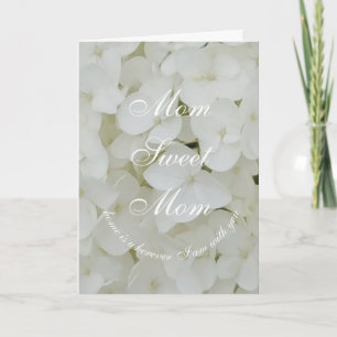 Carte Maman Sweet Maman ou ton texte Elégante Fleurs bla