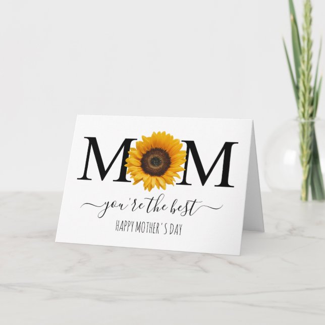 Carte Maman tu es la meilleure Fête des mères Personnali (Devant)